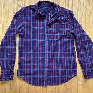 2 for $25/Mens small Banana Republic luxe flannel Camden fit button down